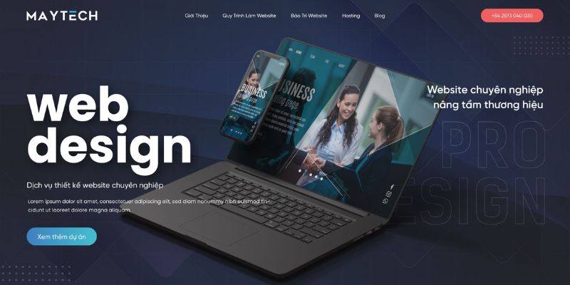 MayTech - Đơn vị thiết kế website học trực tuyến ấn tượng