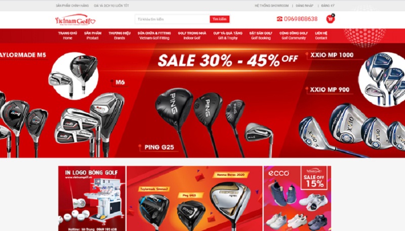 bán dụng cụ tập golf