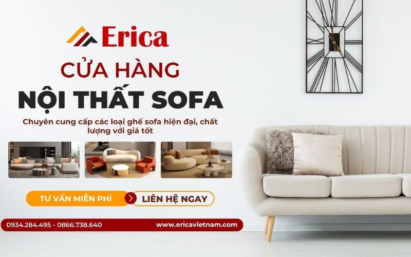 Đơn vị kinh doanh ghế sofa chính hãng erica