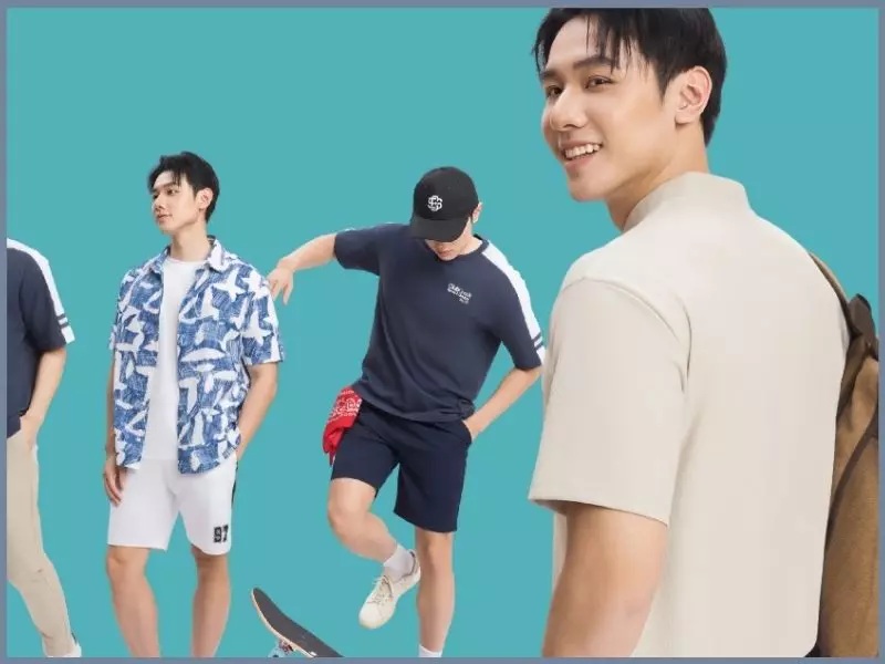 Áo thun + sơ mi khoác ngoài