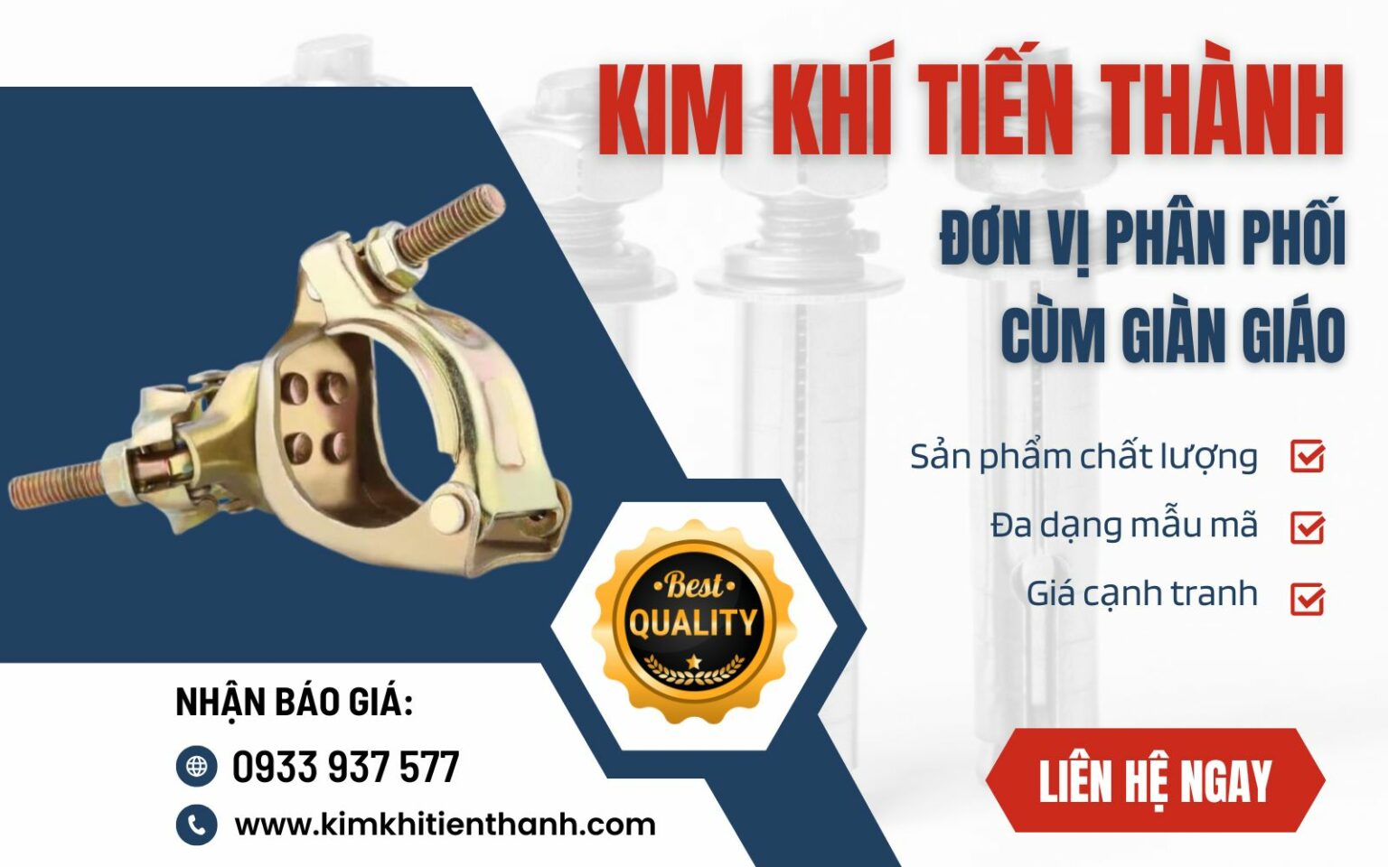 Kim Khí Tiến Thành – Xưởng gia công khóa giàn giáo chất lượng