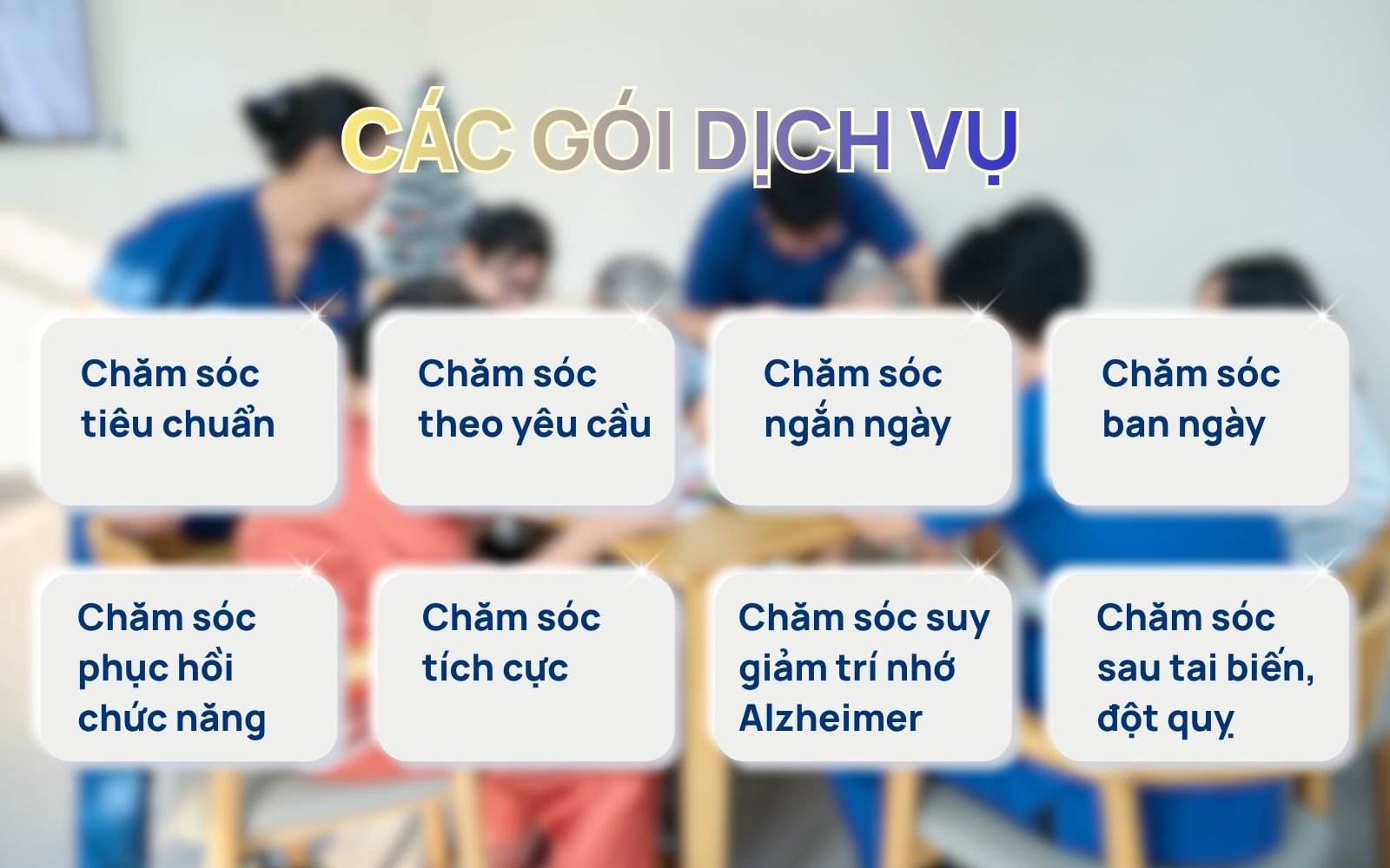 Dịch vụ tại Viện dưỡng lão Hạnh Phúc Viên