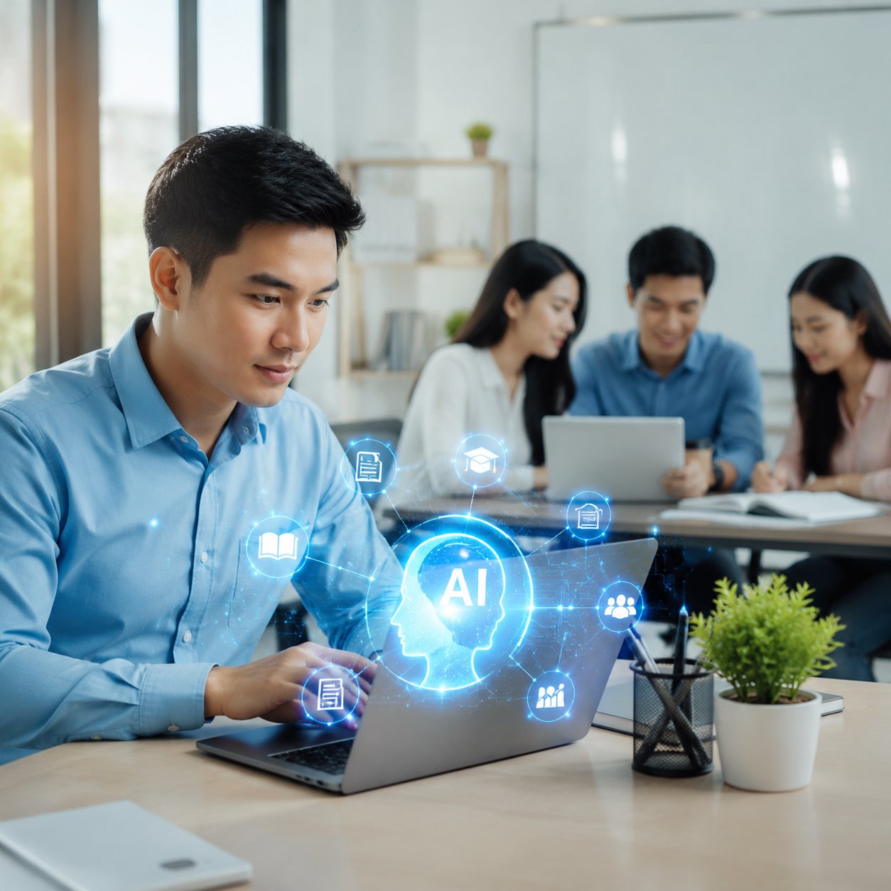 Giải pháp AI cho doanh nghiệp trong đào tạo số
